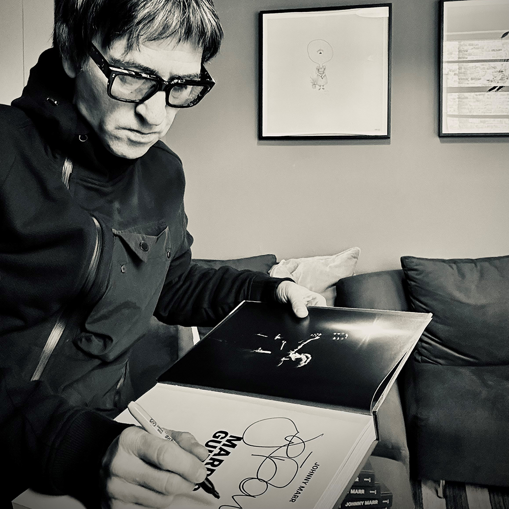 MARR'S GUITARS HARDBACK BOOK (SIGNED)