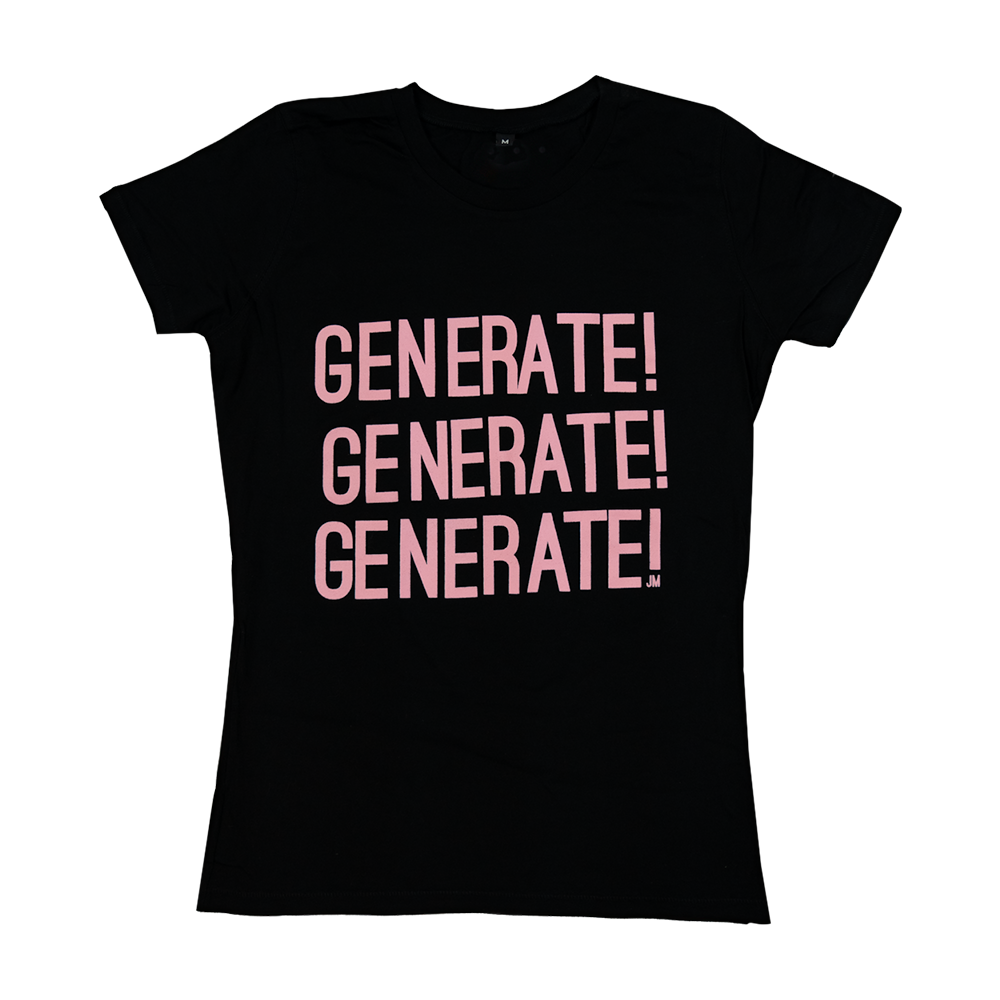 GENERATE BLACK LADIES T-SHIRT
