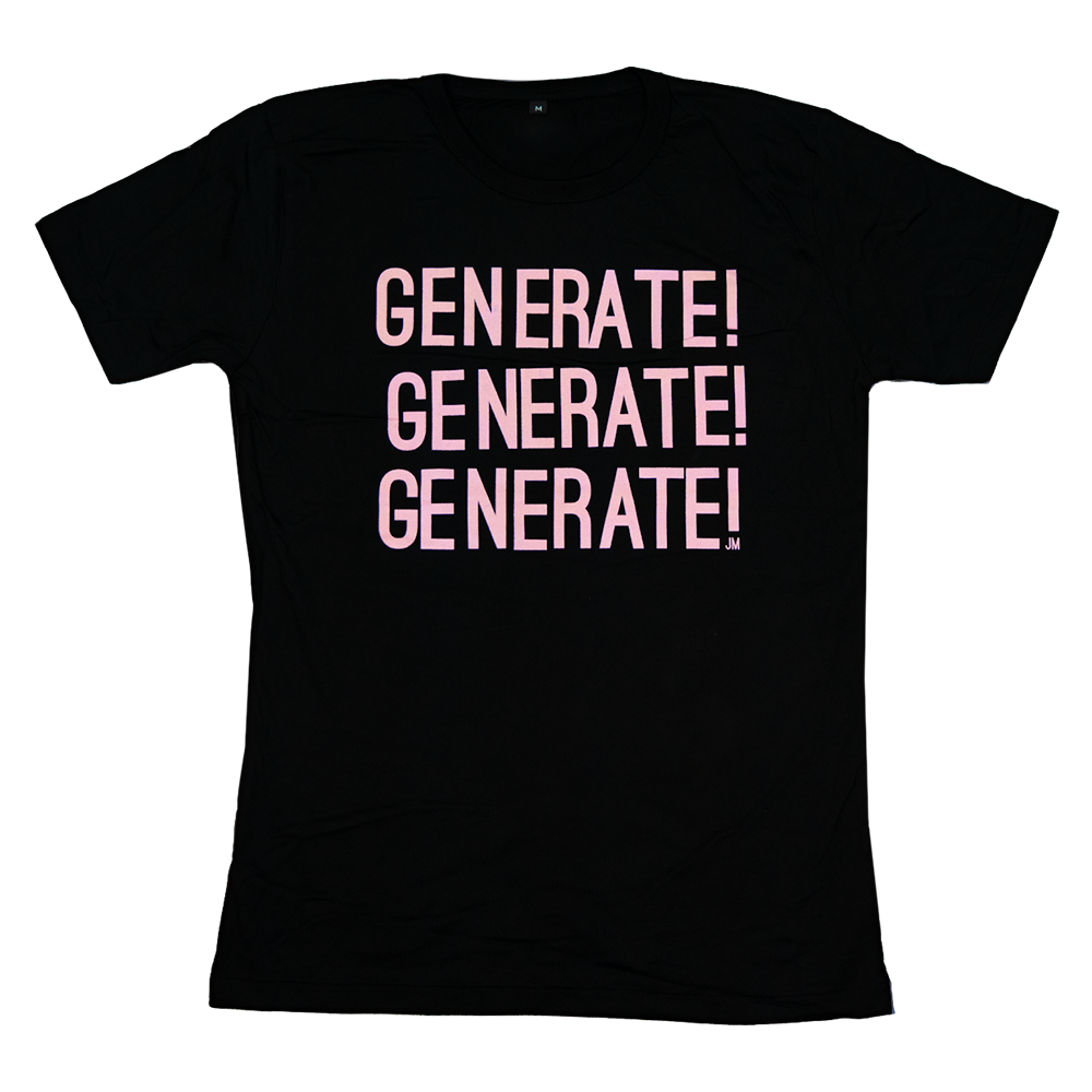 GENERATE BLACK T-SHIRT