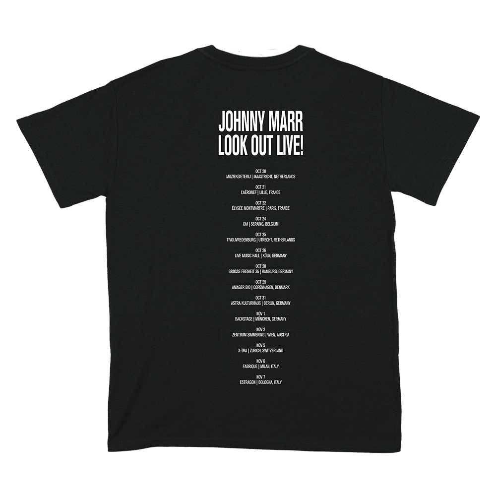 LOOK OUT LIVE BLACK TOUR T-SHIRT