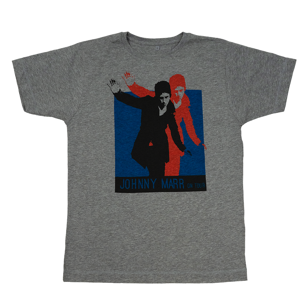 JOHNNY MARR ON TOUR GREY T-SHIRT