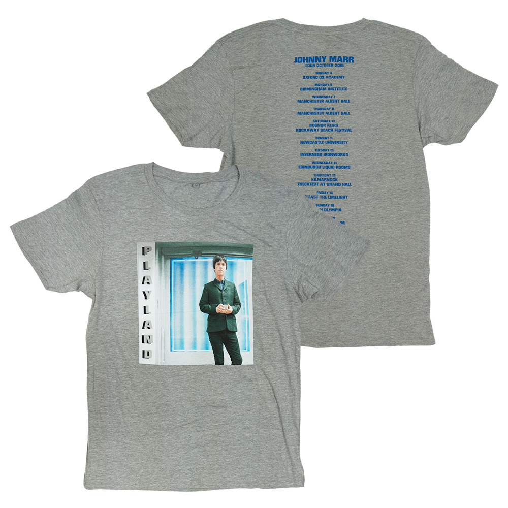 PLAYLAND OCTOBER 2015 TOUR GREY T-SHIRT