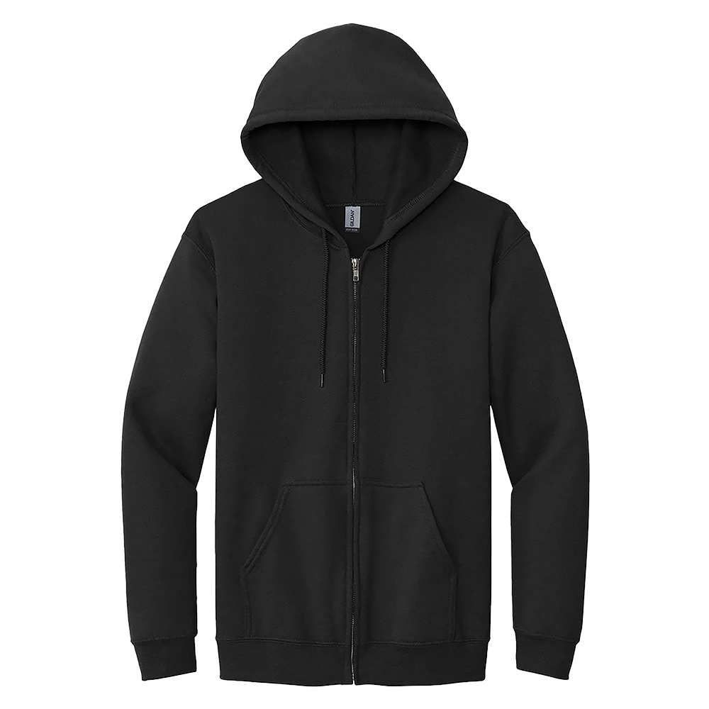 CRAZY FACE LOGO BLACK ZIP HOODIE