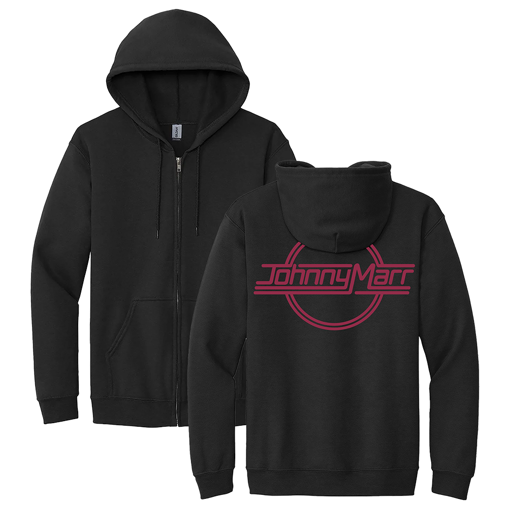 CRAZY FACE LOGO BLACK ZIP HOODIE