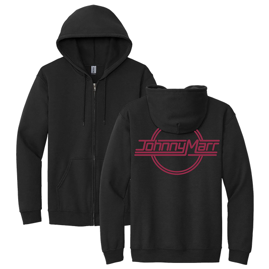 CRAZY FACE LOGO BLACK ZIP HOODIE