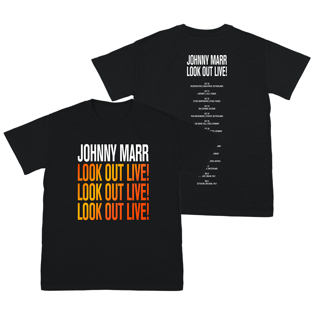 LOOK OUT LIVE BLACK TOUR T-SHIRT
