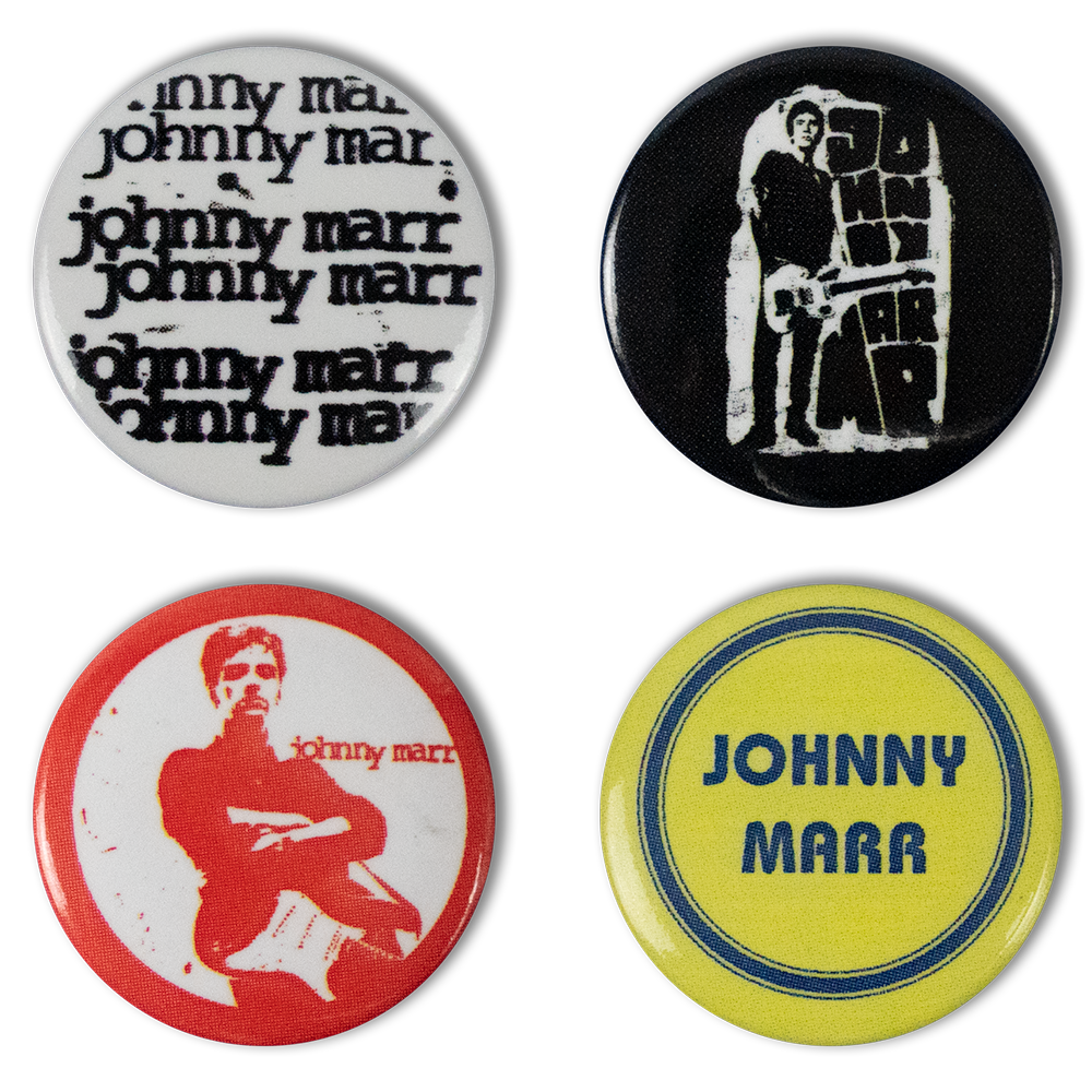 JOHNNY MARR - 4 BUTTON BADGE SET