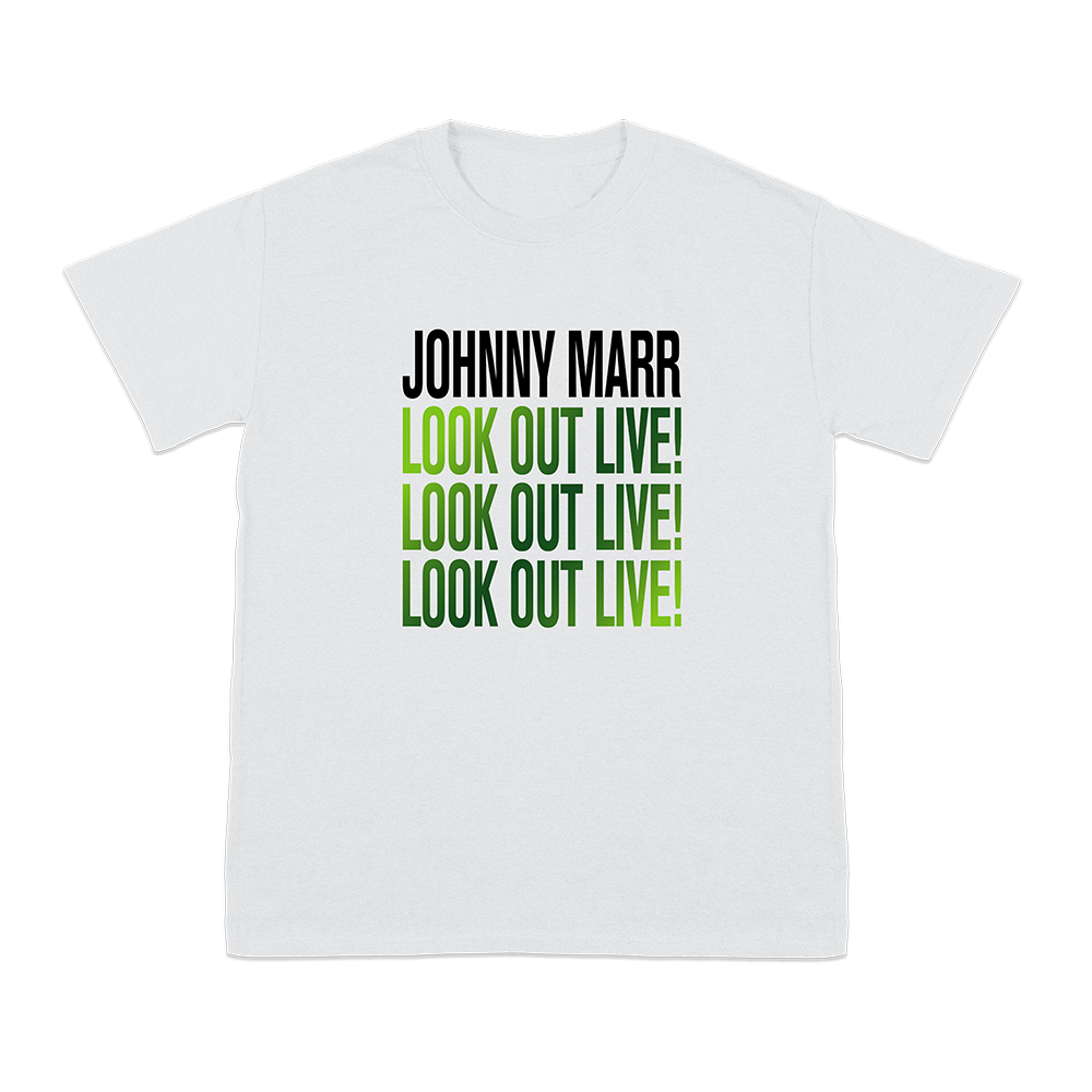 LOOK OUT LIVE WHITE T-SHIRT